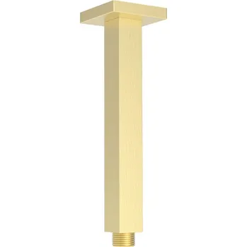 Tyč na sprchový závěs Sapho Sprchové stropní ramínko, hranaté, 200mm, zlato mat - 1205-07GB
