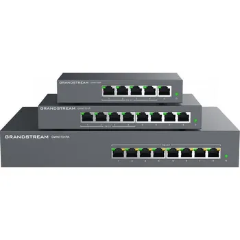 Switch Grandstream GWN7701P Unmanaged Network Switch 8 portů 4 PoE out