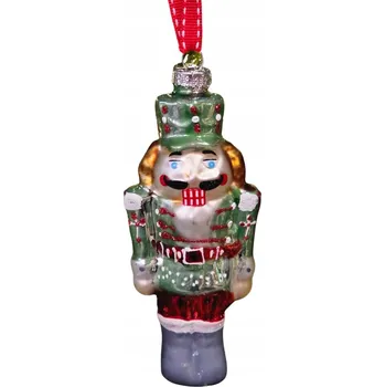 Vánoční ozdoba Vánoční Koule skleněná louskáček na ořechy mix