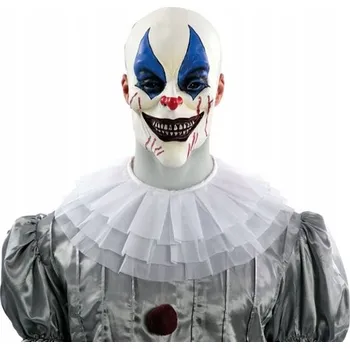 Karnevalová maska LATEXOVÁ MASKA KLAUN NA OBLIČEJ DOPLNĚK NA HALLOWEEN