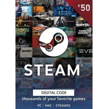 Počítačová hra Digitální dobíjecí kupón Steam 50 EUR PC Steam