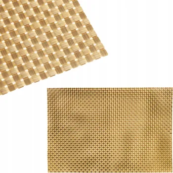 prostírání ZLATÁ PODLOŽKA POD TALÍŘ NA STŮL - DEKORACE NA VÁNOČNÍ STŮL