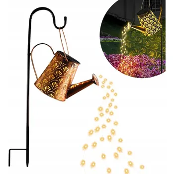 Venkovní osvětlení SOLÁRNÍ ZAHRADNÍ LAMPA 72 LED ZAPICHOVACÍ KONVIČKA SE SOUMRAKOVÝM SENZOREM SVÍTÍCÍ