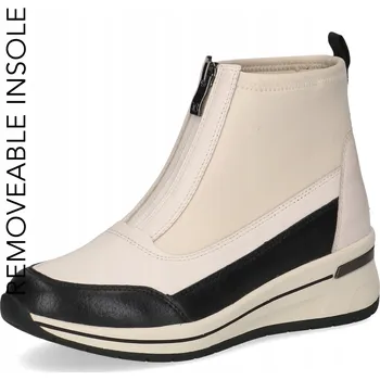 Dámské tenisky Kožené kotníkové boty Caprice Danica, stylové a pohodlné, krémové [25433-43-197] vel. 41