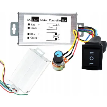 Regulátor otáček stejnosměrného proudu 9V 12V 24V 36V 48V 60V DC 20A