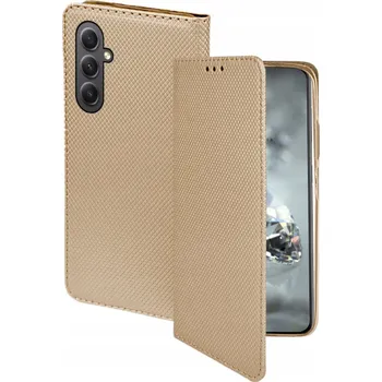 Pouzdro na mobilní telefon Pouzdro s klopou BBE CASE pro Samsung Galaxy A14 zlaté