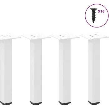 Stolová podnož OMAXI Nohy ke konferenčnímu stolku 4 ks bílé 30-32 cm ocelové 956140