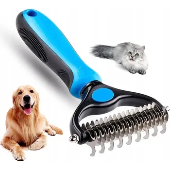 Kartáč pro zvířata KARTÁČ NA SRSTI PSA KOČKY HŘEBEN TRYMER HŘEBÍNEK NA ODSTRANĚNÍ ZCUKNATĚLÉ SRSTI