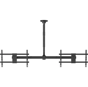 Televizní držák Stropní držák pro dva TV 34–60" s výškovou regulací a VESA 600×400