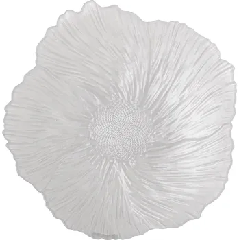 Bloomingville Dekorativní skleněná mísa Iani White Ø 26 cm