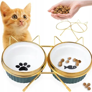 Sada dvou misek na krmení Azaris, keramika, 600 ml