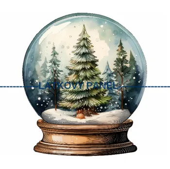 Látkový panel - Zimní těžítko - ZIM-74 Velikost: 15x15cm, Materiál: Kočárkovina