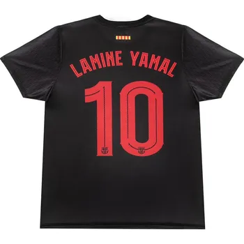SportDres Černý fotbalový dres Barcelona – Lamine Yamal 10 Velikost: M