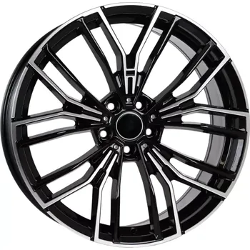 Auto-moto Alu kola Racing Line B5964, 20x8.5 5x112 ET25, černá + leštění (zátěžová) vhodné pro BMW 6 Gran Turismo (2017-2023), BMW 7 G11 (2015-2022)
