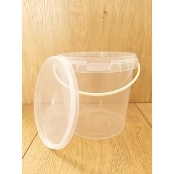 Dóza na potraviny PRŮHLEDNÝ KYBLÍK S VÍKEM NA POTRAVINY, ATEST, 1100 ML