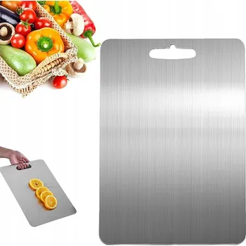 Kuchyňské prkénko Prkénko na Krájení Masa a Ryb z nerezové oceli 46x30 cm Ekologické