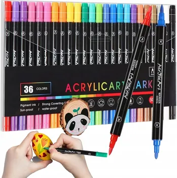 AKRYLOVÉ FIXY FIXY BARVOVÉ FIXY, 3 6 Ks , OBOUSTRANNÉ, VODĚODOLNÉ