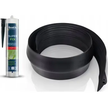 Těsnění do okna a dveří Prahová garážová těsnící guma pro vrata 3m 15x80mm + LEPIDLO