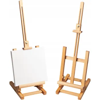 Malířský stojan DŘEVĚNÝ STOLNÍ MALÍŘSKÝ STOJAN STUDIJNÍ MALÝ NASTAVITELNÝ BUKOVÝ ČESKÝ
