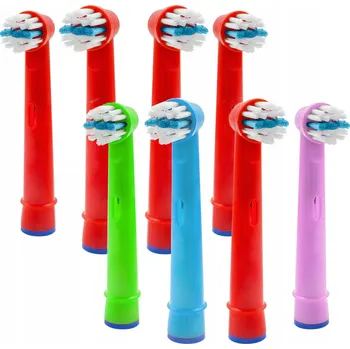 Elektrický zubní kartáček Náhradní Hlavice Oral Kids pro děti, 8 kusů