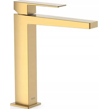 Vodovodní baterie Stojánková umyvadlová baterie Tres Slim zlatá