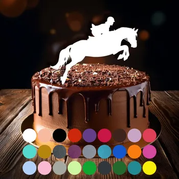 Jedlá dekorace na dort Zápich do dortu –⁠⁠⁠⁠⁠⁠ Jezdectví (1) Černá