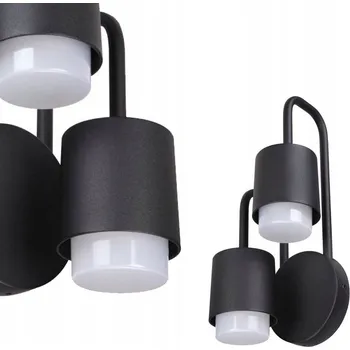 Nástěnné svítidlo Nástěnné svítidlo Italux černé, integrovaný LED zdroj 6 W