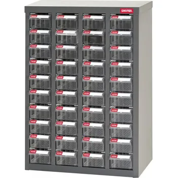 Dílna Galvanizovaný kovový organizér pro dílenský materiál a díly s 40 zásuvkami ST1-440