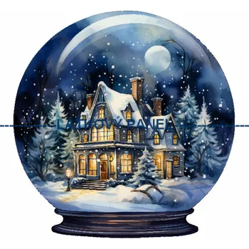 Látkový panel - Zimní těžítko - ZIM-70 Velikost: 50x50cm, Materiál: Teplákovina nepočesaná