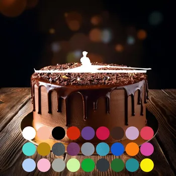 Jedlá dekorace na dort Zápich do dortu - Veslař (1) Světle šedá