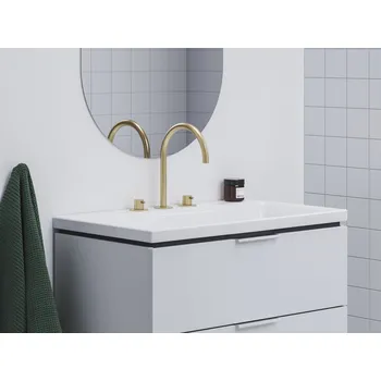 Vodovodní baterie Ravak ES 018.60GLB Umyvadlová stojánková 3-otvorová baterie 270 mm bez výpusti, Gold Brushed