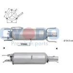 Filtr sazových částic, výfukový systém OYODO 20N0020-OYO