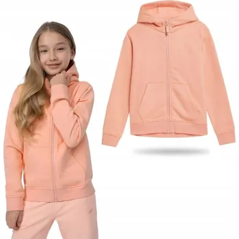 Chlapecká mikina 4F dětská mikina bavlna oranžová, velikost 164