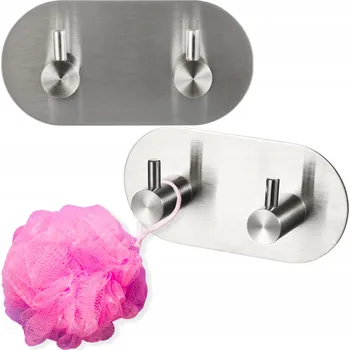 Věšák Háček bez vrtání Rodeno stříbrný