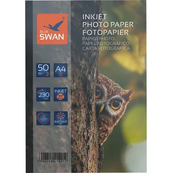 Fotopapír Lesklý fotopapír Blue Swan A4 230g 50 kusů pro fotografie