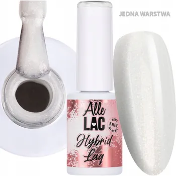 Lak na nehty Hybridní lak LED/UV Gel Polish Whites Glitter Glow AlleLac 6 g