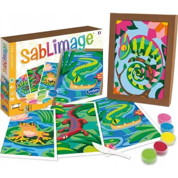 kreativní sada SENTOSPHERE Sada na malování pískem Sablimage ZVÍŘATA V TRÁVĚ