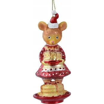 Vánoční dekorace Vánoční Koule - myška s palačinkami