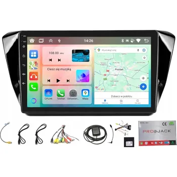 Autorádio AUTORÁDIO S GPS NAVIGACÍ ANDROID ŠKODA SUPERB 2015-2019 CARPLAY WIFI 4GB 64GB