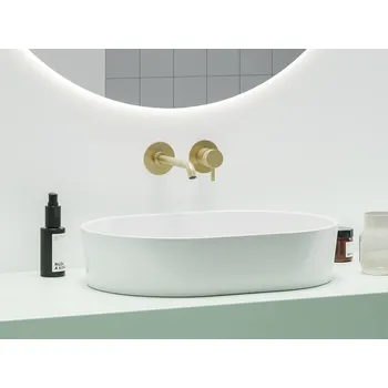 Vodovodní baterie Ravak ES 019.60GLB.O1.RB07B Umyvadlová podomítková baterie bez tělesa, zlato kartáčované