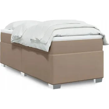 Postel Čalouněná jednolůžková postel VidaXL 90x200 cappuccino