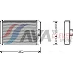 Výměník tepla, vnitřní vytápění AVA FTA6265