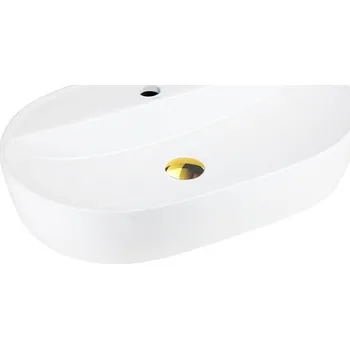 Umyvadlo Umyvadlo na desku oválné Corsan OLVENA 60 cm bílé