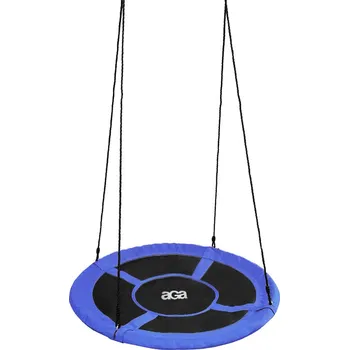 Zahradní houpačka Aga ZAHRADNÍ HOUPAČKA ČAPÍ HNÍZDO 150kg 90cm Modrá