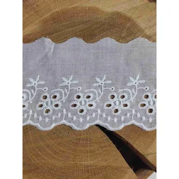 Krajka Madeira šíře 75 mm barva bílá