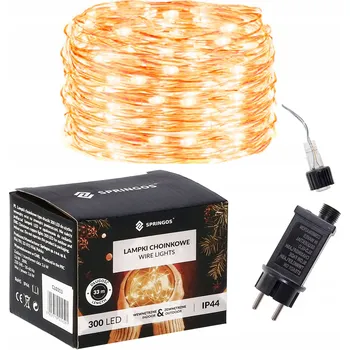 Vánoční dekorace Vánoční osvětlení na stromeček Springos venkovní 33 m 201 - 300 světýlek