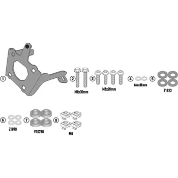 Motodíl KAPPA upevnění štítu 1173SK CF MOTO CL 700X 21-25 (KAPPA upevnění štítu 1173SK CF MOTO CL 700X 21-25)