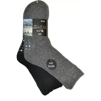 Pánské ponožky WiK ponožky 21463 Warm Sox ABS A'2 39-46 světle šedá 39-42