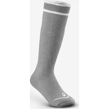 Pánské ponožky WEDZE Dětské lyžařské podkolenky 100 35/38 ŠEDÁ