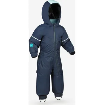 Kojenecká kombinéza WEDZE Dětská lyžařská kombinéza hřejivá nastavitelná 1–5 let 500 Toddler 96-112 cm 3-5 L MODRÁ